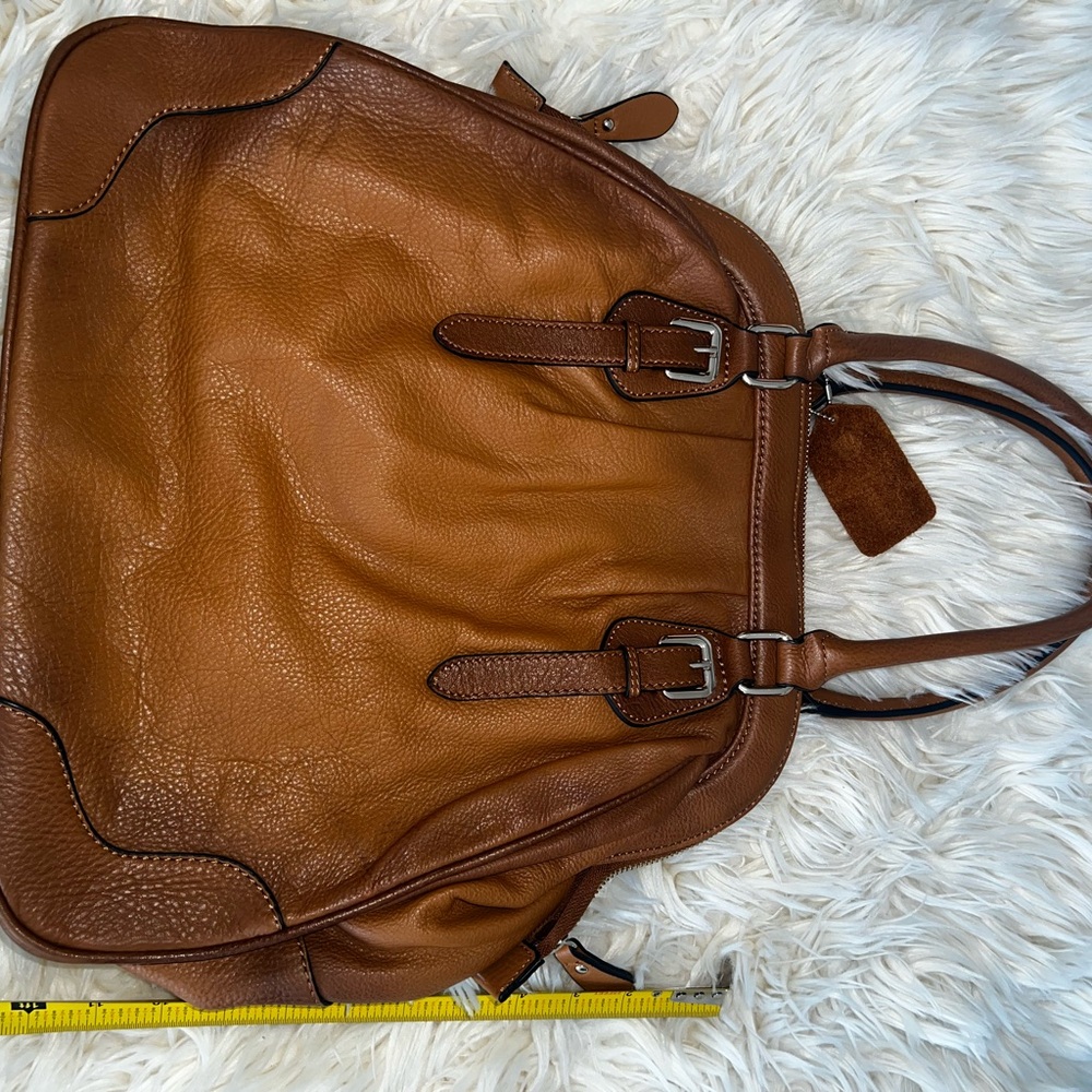 Danier Cognac Brown Leather Shoulder Bag - Picture 2 of 5